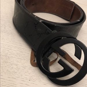 Black Gucci Belt